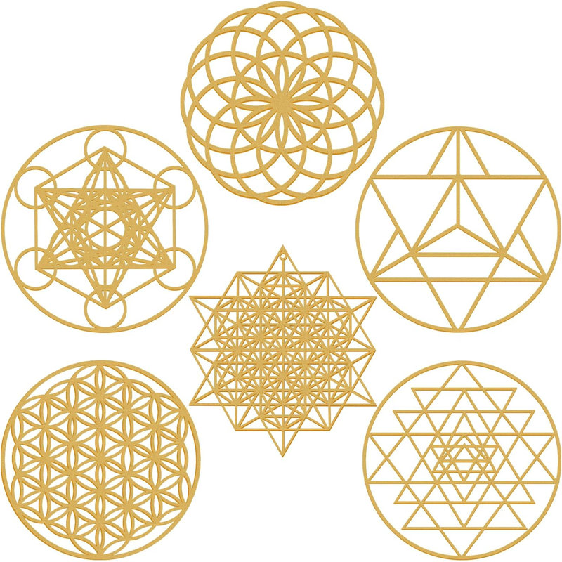 Wooden Sacred Geometry Mural Set