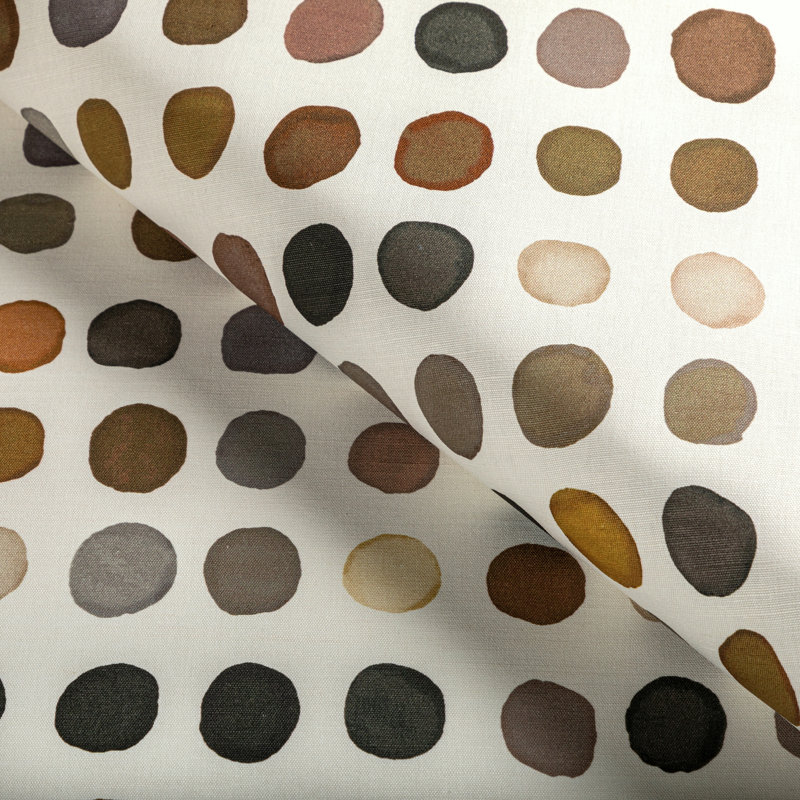 Rhapsody Twister Print Fabric, Tobacco/Noir