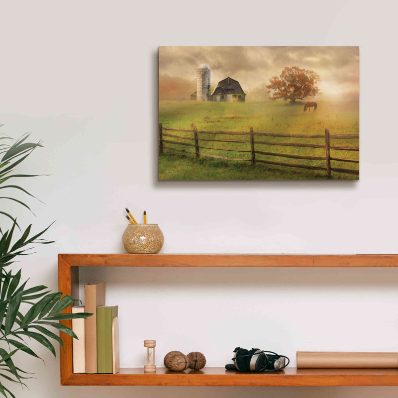 «Graze On» par Lori Deiter, art mural sur toile, H 12 po x l 18 po x P 0,75 po