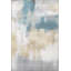 Tapis décoratif moderne à motif abstrait bleu et beige-1685568584