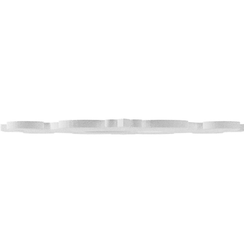 Médaillon de plafond en PVC de qualité architecturale Dijon 16 po x P 5 1/4 po x P 1/2 po, H 16 po x l 16 po x P 0,5 po