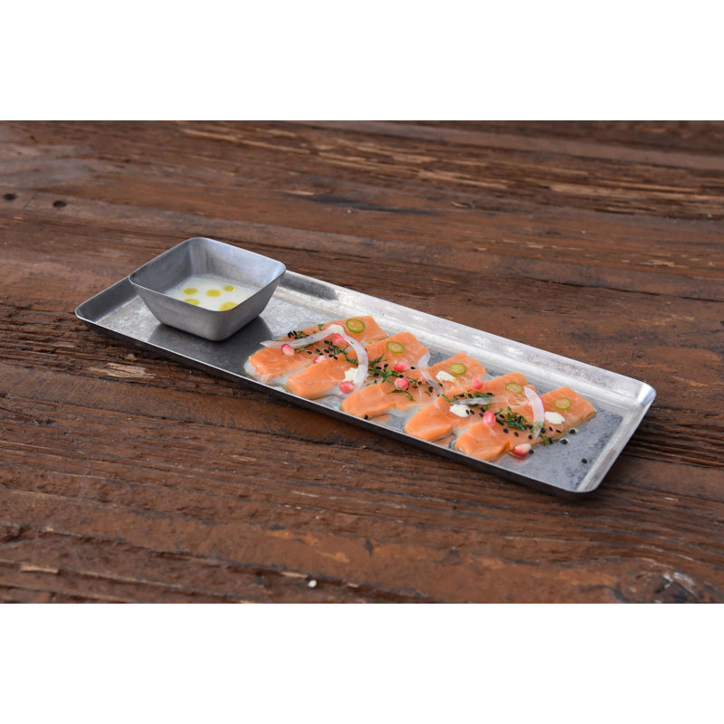 Amenity Metal Tray - Set of 6, Antique
