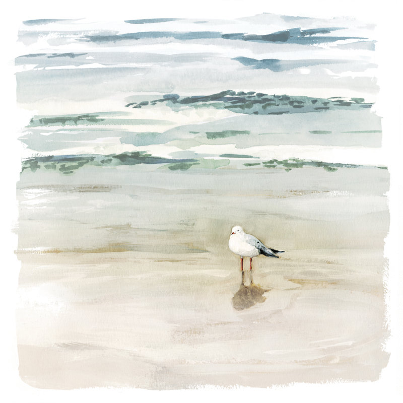 "Seagull Cove II" par Victoria Borges, reproduction d'art sur toile, H 13,125 po x l 13,125 po x P 1,125 po