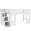 Lit mezzanine simple avec escalier de rangement et fenêtre-2065681622