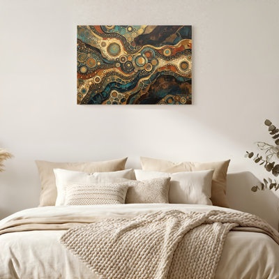 «Gallery Wrap», art mural sur toile pour le salon, la chambre à coucher, le bureau ou le vestibule - décoration murale décorative avec motif abstrait