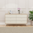 Commode 6 tiroirs pour chambre à coucher avec glissières en métal Collins
