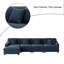 Canapé modulaire en velours côtelé 4 pièces-R-495337446-495337447-495337450
