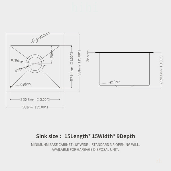 Dimensions du produit