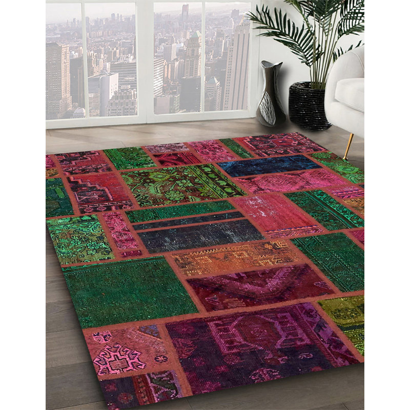 Abstract Indoor Rug, Square 8'