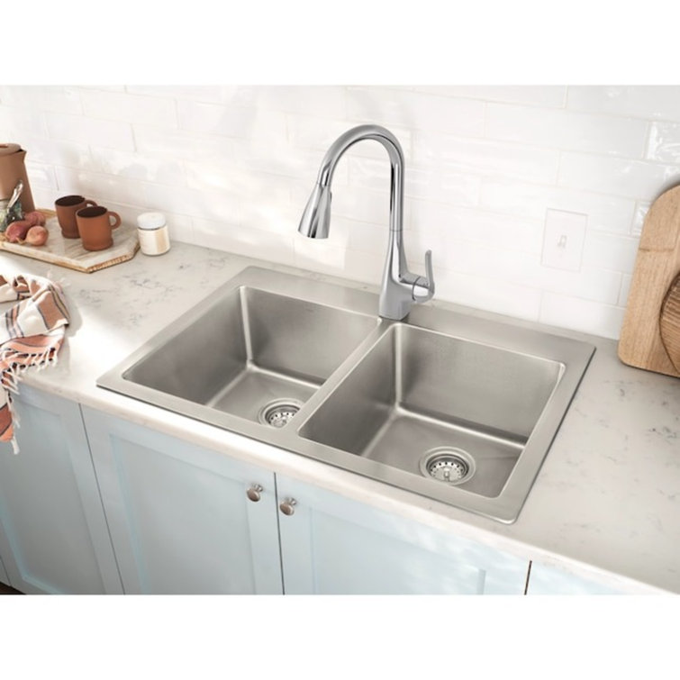 Moen Kiran One-handle High Arc Pulldown Kitchen Faucet with Power Clean