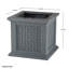 Boîte à fleurs en faux rotin 14,65 po Pure Garden, gris-1007708059