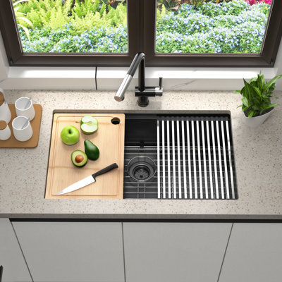 32'' L Single Bowl Stainless Steel Kitchen Sink