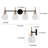 Satilla 4-Light Dimmable Modern Black/Brass Vanity Light-1181138267