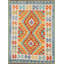 Tapis géométrique en laine Kilim