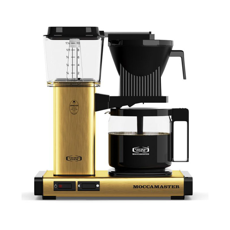Cafetière 10 tasses Moccamaster, Laiton brossé