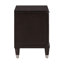 Table de chevet 2 tiroirs brun