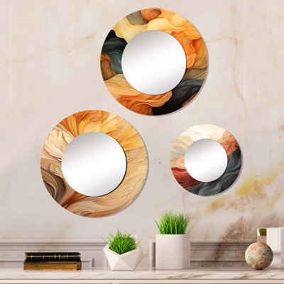 Elleni Metal Round Mirror