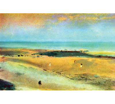 «Beach at Low Tide» par Edward Degas, reproduction d'art
