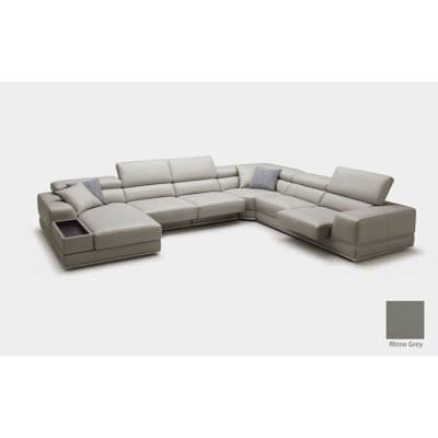 Lithgow Upholstered Reclining U-Shaped Sectional Symmetrical