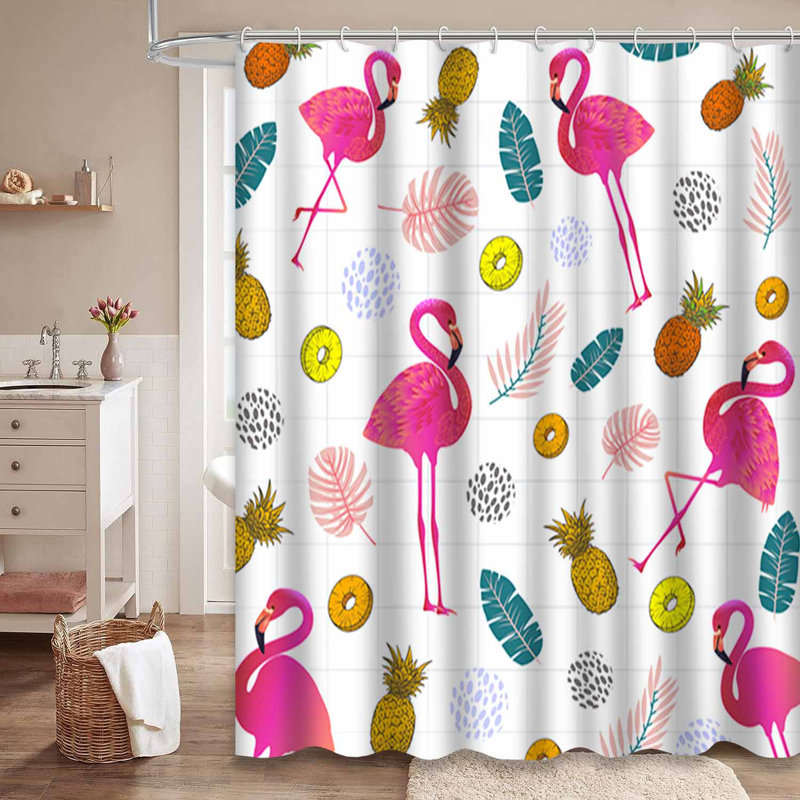 Rideau de douche imperméable avec 12 crochets, L 72 po x l 84 po