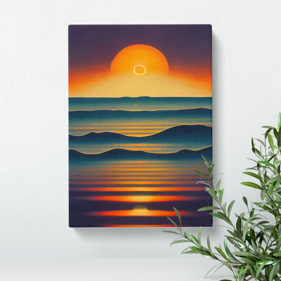 Outstanding Sunset View Abstract - Wrapped Canvas Print