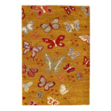 Maguette Wool Area Rug in Gold