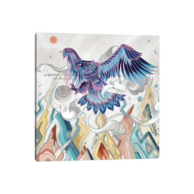 «Beyond the Emperor» par Sija Hong - reproduction d'art, Toile tendue, Pas de tapis, H 12 po x l 12 po x P 1,5 po