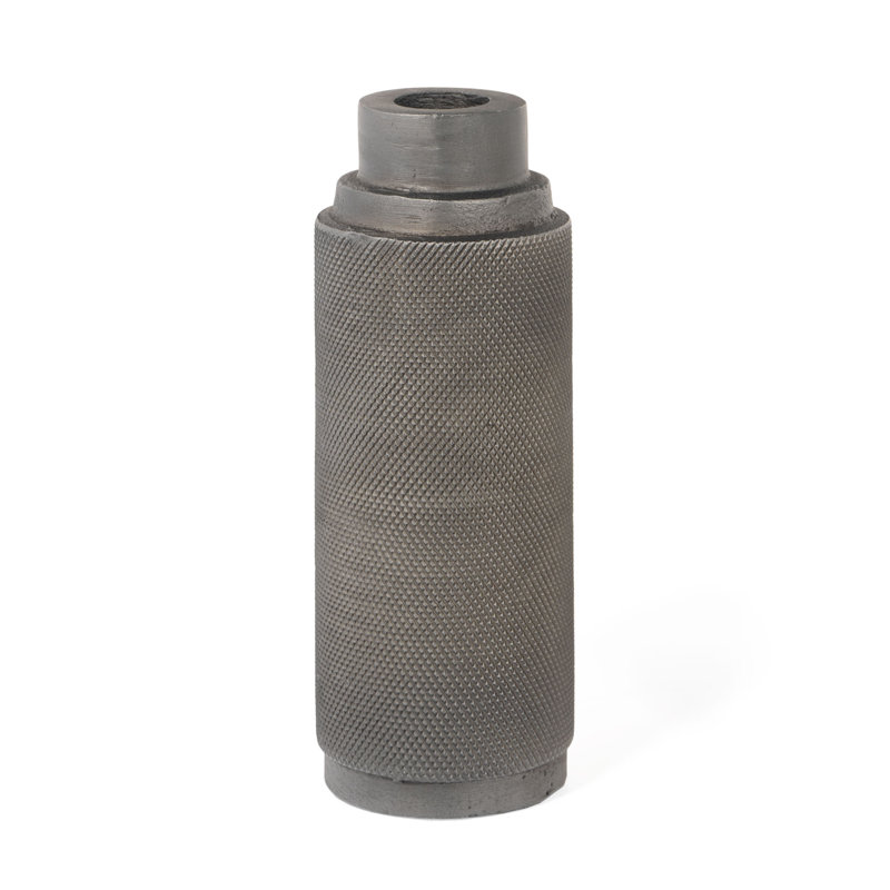 Tabletop Candlestick, Gray, 7" H x 2.5" W x 2.5" D
