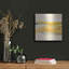 Wrought Studio 'Mist and Gold I' by Chris Paschke, Metal Wall Art, 12"x12"-773908574