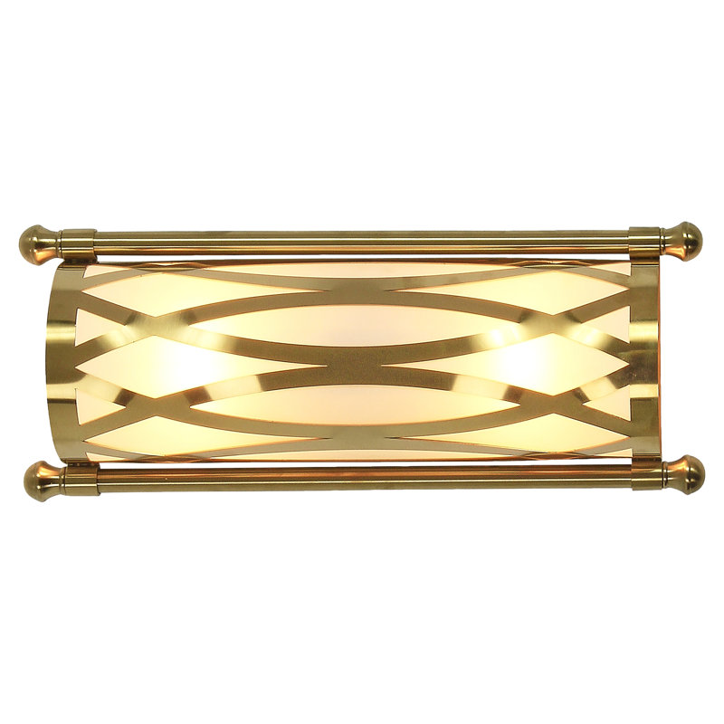 New Orleans 2 - Light Dimmable Brass Flush Mounted Sconce