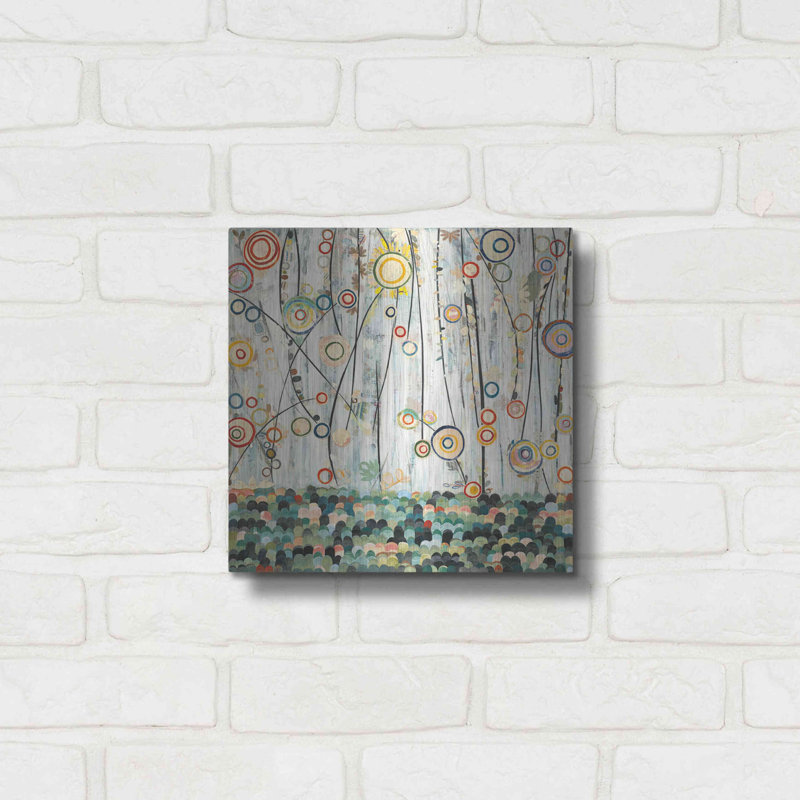 Blooming Meadow par Candra Boggs - peinture sur métal sans cadre, H 12 po x l 12 po x P 0,13 po