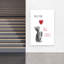 Small Paws Big Love Contemporary Cat Wall Art Print 1 Piece Wrapped Canvas Wall Art-255600770