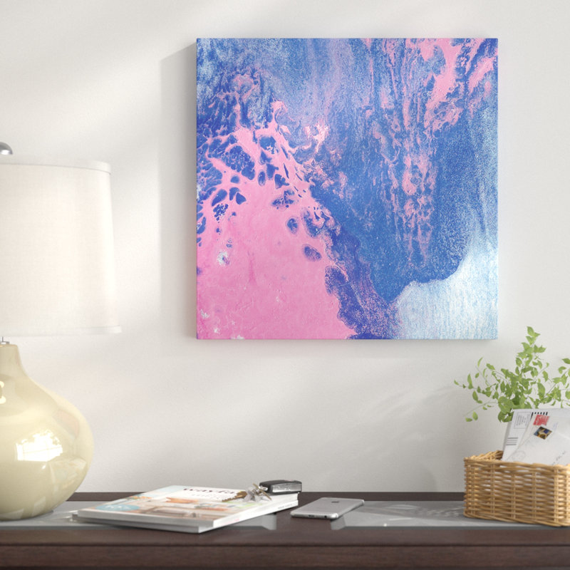 Rose sky, reproduction d’art sur toile tendue, H 18 po x l 18 po x P 1,5 po, Toile tendue, Pas de tapis