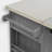 Fir Wood Kitchen Island with Stainless Steel Top-2023907428