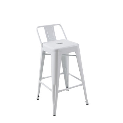 Perry Upholstered Counter Stool with Metal Frame
