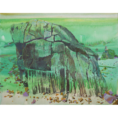 Green Stone Shore Print