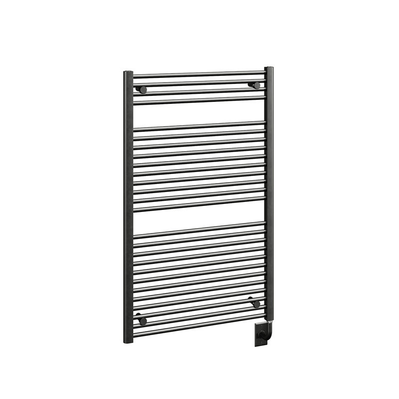 Chauffe-serviettes électrique mural Savoy, Noir mat, H 31 po x l 19,5 po x P 2,75 po