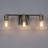 Quiros 3 - Light Dimmable Bathroom Vanity Light Black & Brass