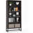 5-Tier Sandalwood Heavy Duty Bookshelf Library Organizer-1578898168