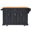 Grand îlot de cuisine de 54 pouces avec abattant en bois d'hévéa, chariot de cuisine à roulettes en relief sur 4 roues avec 4 portes et 3 tiroirs, îlot de cuisine avec rangement pour la cuisine, la salle à manger-2012196180