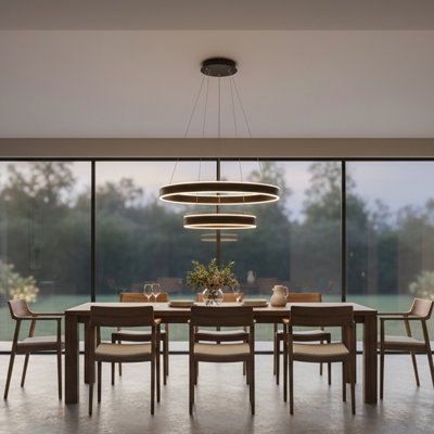 Waban 2 - Light Dimmable LED Drum Chandelier