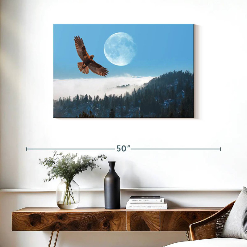 Brampt Eagle Over Fogy Mountains, 24" H x 36" W