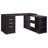 Transitional 3-Drawer L-Shape Computer Desk with Multiple Storage and Built-in File Cabinet, Ideal for Home Office Organization and Style-1256990587