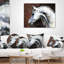 Gris gris, aquarelle de cheval - Coussin imprimé animal