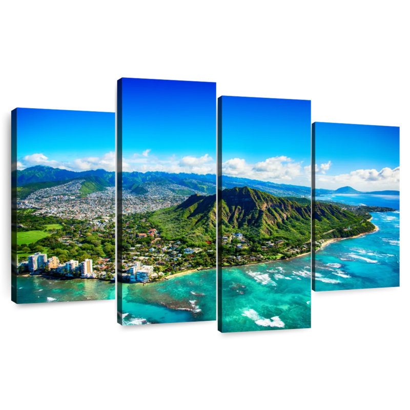 Harpa Diamond Head View, 32" H x 52" W