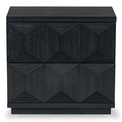 Jaquila Wood 2 Drawer Nightstand