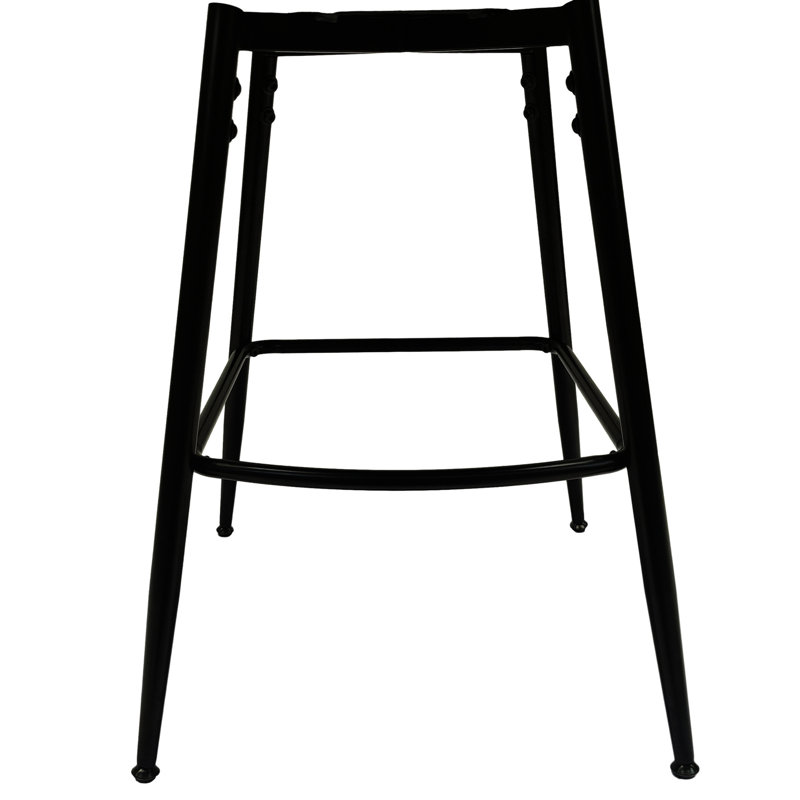De 2 tabourets de bar bruns. Cuir technique, cadre pivotant à 360 °, siège rembourré pour bars, tavernes, tabourets de restaurant en brun. Tabouret de comptoir Cafés, Fermes