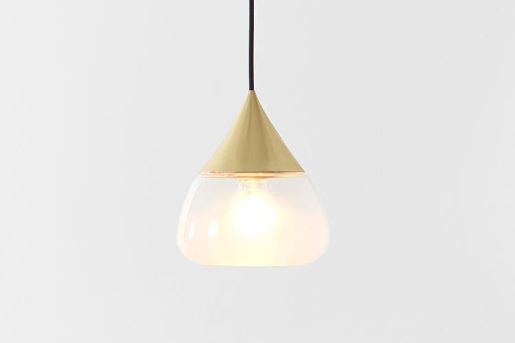 Mist 1 - Light Pendant, Matte Brass, 8.2" H x 7.1" W x 8.3" D