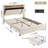 Storage LED Headboard with Charging Station Bed Frame-321911135-279425409