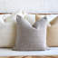 Housse de coussin décorative bohème en coton gris, 45 x 45 cm